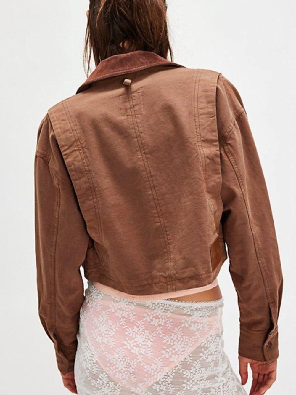 We The Free (Free People) Women's Martha Workwear Jacket In Coco - XL NWT - Picture 7 of 11